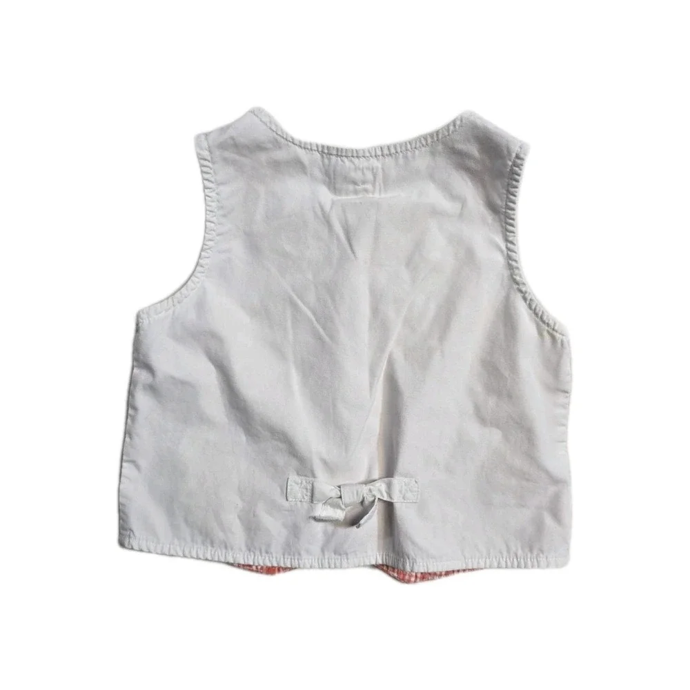 Vintage  Baby‎ Gap Boys 18-24 Months Vest Top Orange White